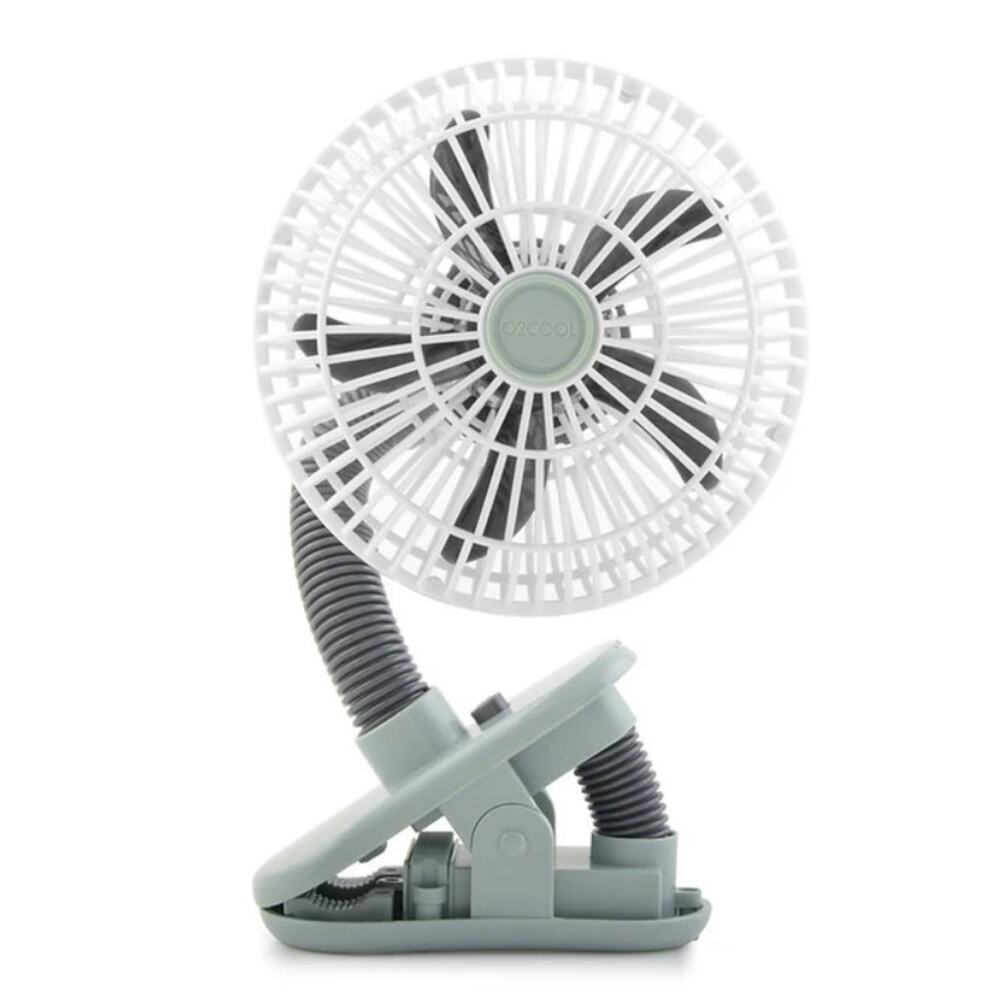 NEW O2COOL White Battery Powered 4" Clip Fan Heavy Duty